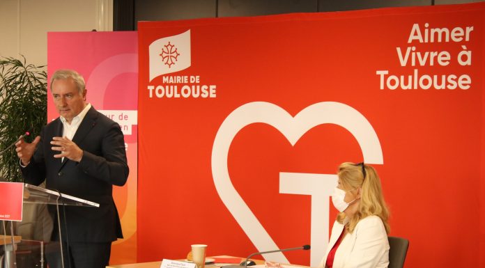 Lors de sa conférence de presse de rentrée, le maire de Toulouse Jean-Luc Moudenc a présenté la feuille de route politique qu'il compte suivre jusqu'à la fin de son mandat @Mairie de Toulouse
