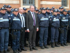 Le maire de Toulouse Jean-Luc Moudenc a annoncé le recrutement de cent policiers municipaux d'ici 2026. Les premiers recrutements sont en cours. Crédit photo : BF.