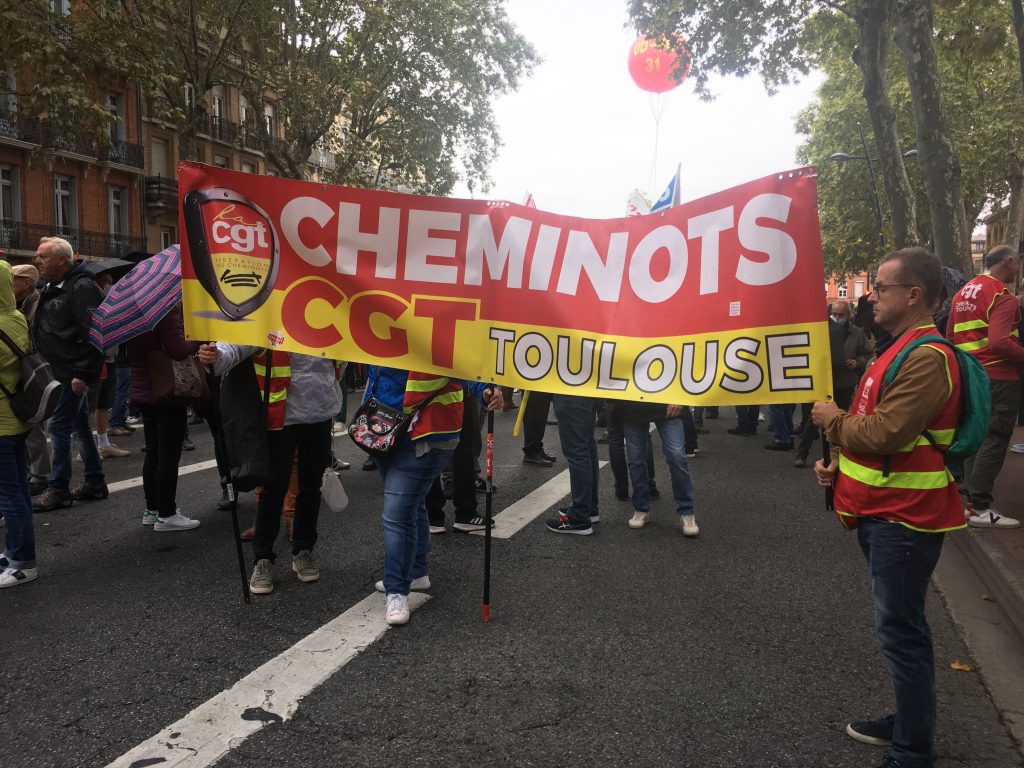 Manifestation interprofessionnelle du 5 octobre 2021 8 grève Toulouse 18 octobre