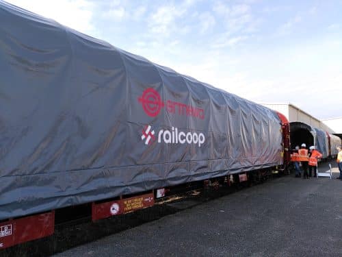 Le premier train de fret de Railcoop est sur les rails