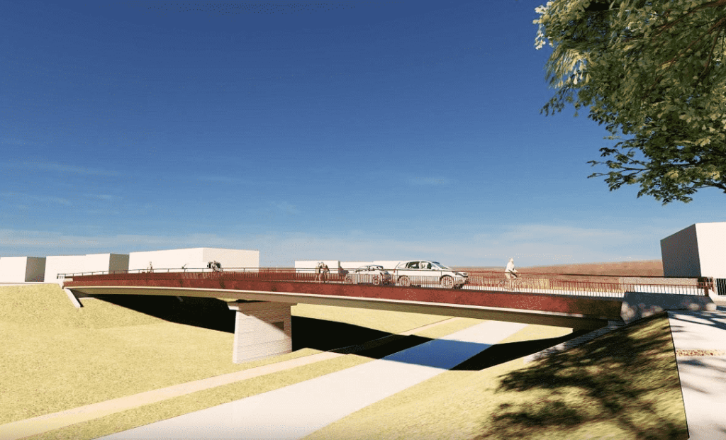 reconstruction pont Villegailhenc