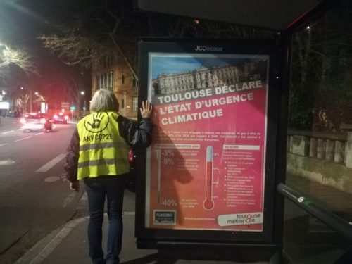 ANV COP21 fausse campagne affichage Toulouse Métropole