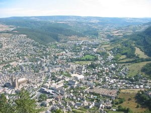 Mende Lozère vue aérienne population