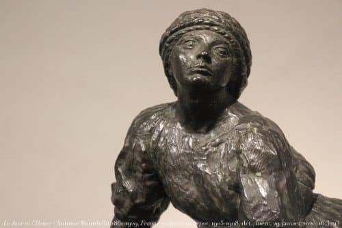 Le Jour ni l’Heure 0713 : Antoine Bourdelle, 1861-1929, Femme sculpteur au repos, 1905-1908, dét., Montauban, musée Ingres-Bourdelle, mercredi 29 janvier 2020