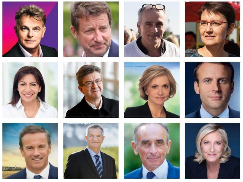 candidats presidentielle 2022
