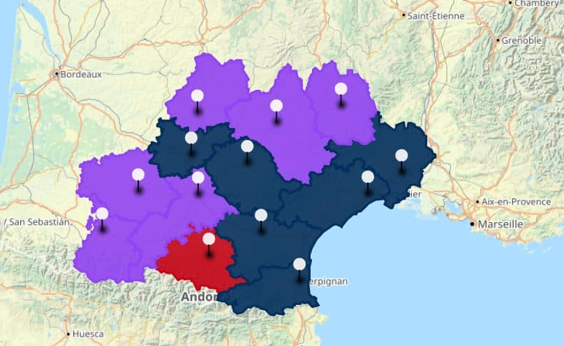 carte résultats premier tour présidentielle Occitanie 
