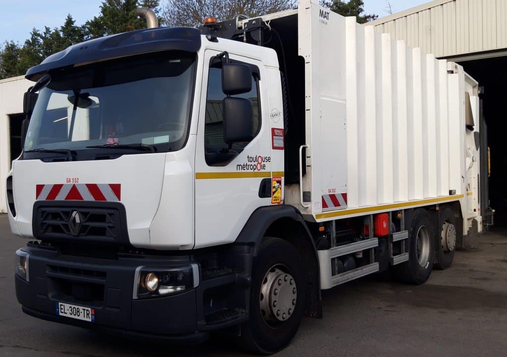 Camion de collecte déchets