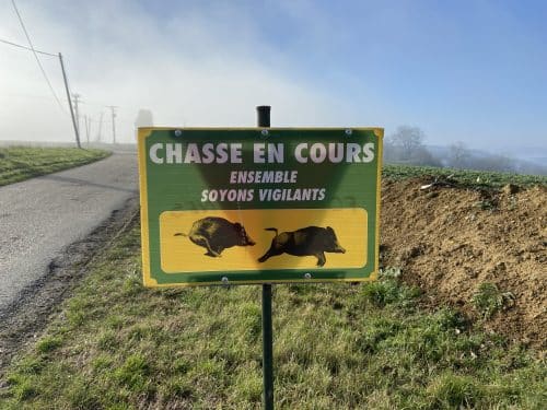 panneau chasse