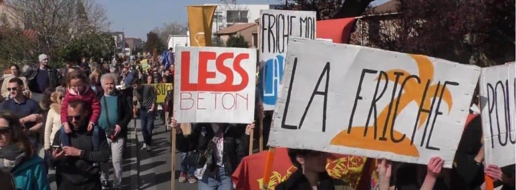 manifestation soutien ferme urbain Pradettes