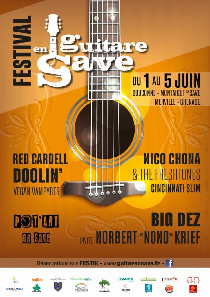Affiche festival Guitarensave 2022