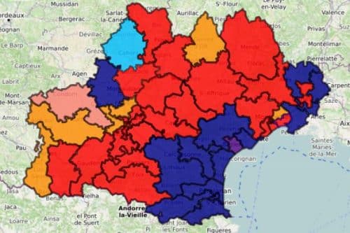 carte législative résultats occitanie