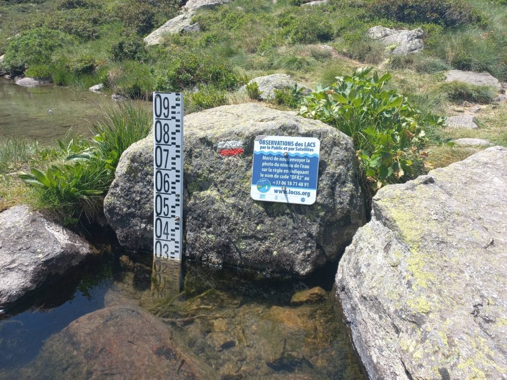 lacs mesure niveau eau Pyrénées réglettes
