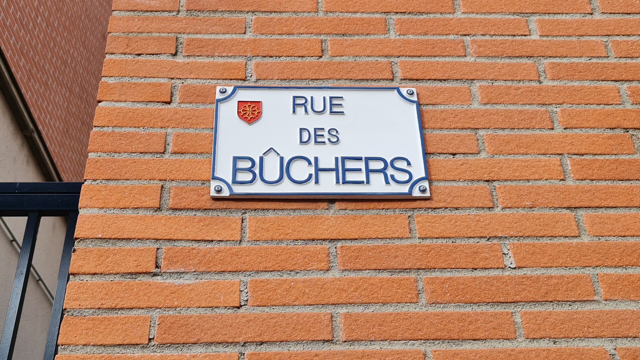 plaque rue des Bûchers