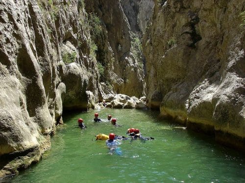 canyoning Gorges de Galamus Pyrénées-Orientales vacances été