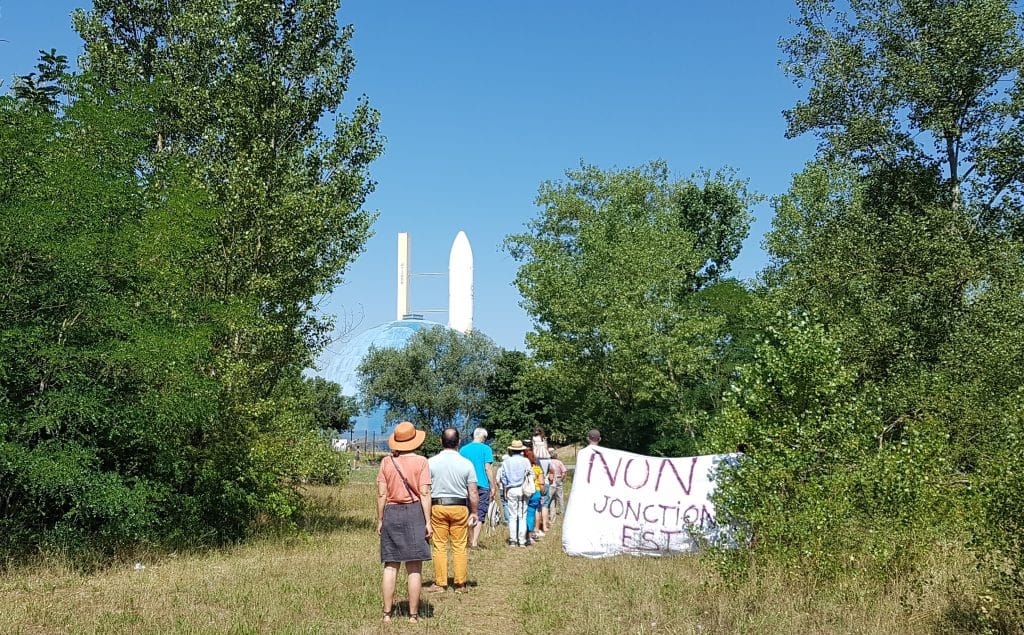 rassemblement opposants jonction est rocade toulouse