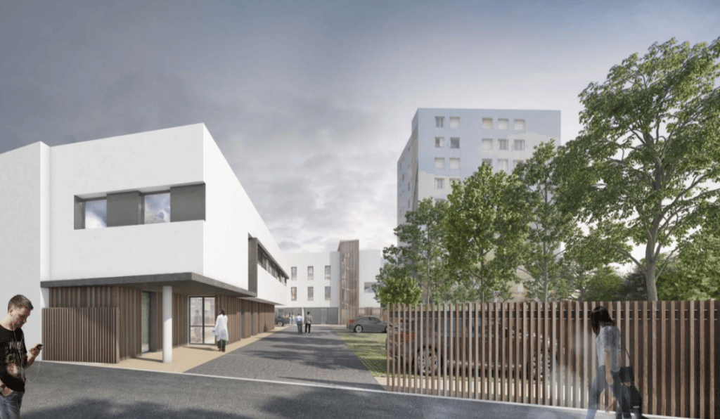 Toulouse quartier Negreneys rénovation immeuble Cité bleue chantiers 2023