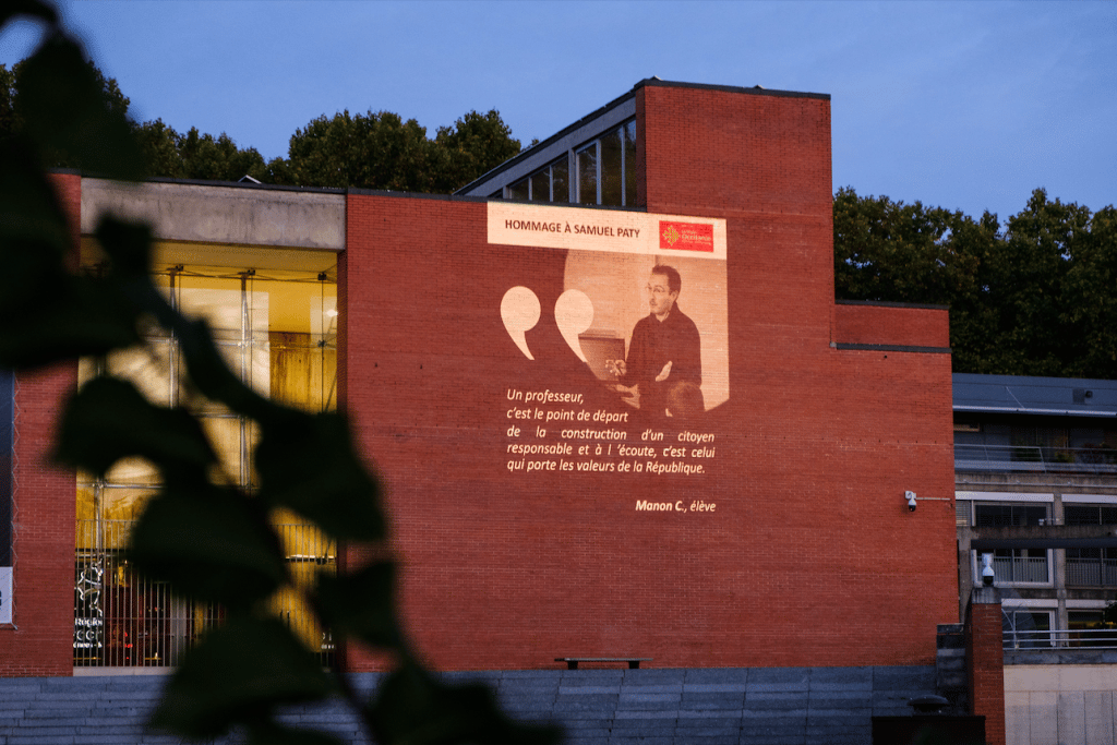 Samuel Paty portrait Région Occitanie hommages