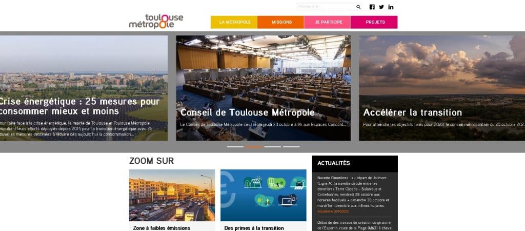 Toulouse Communication Union website 