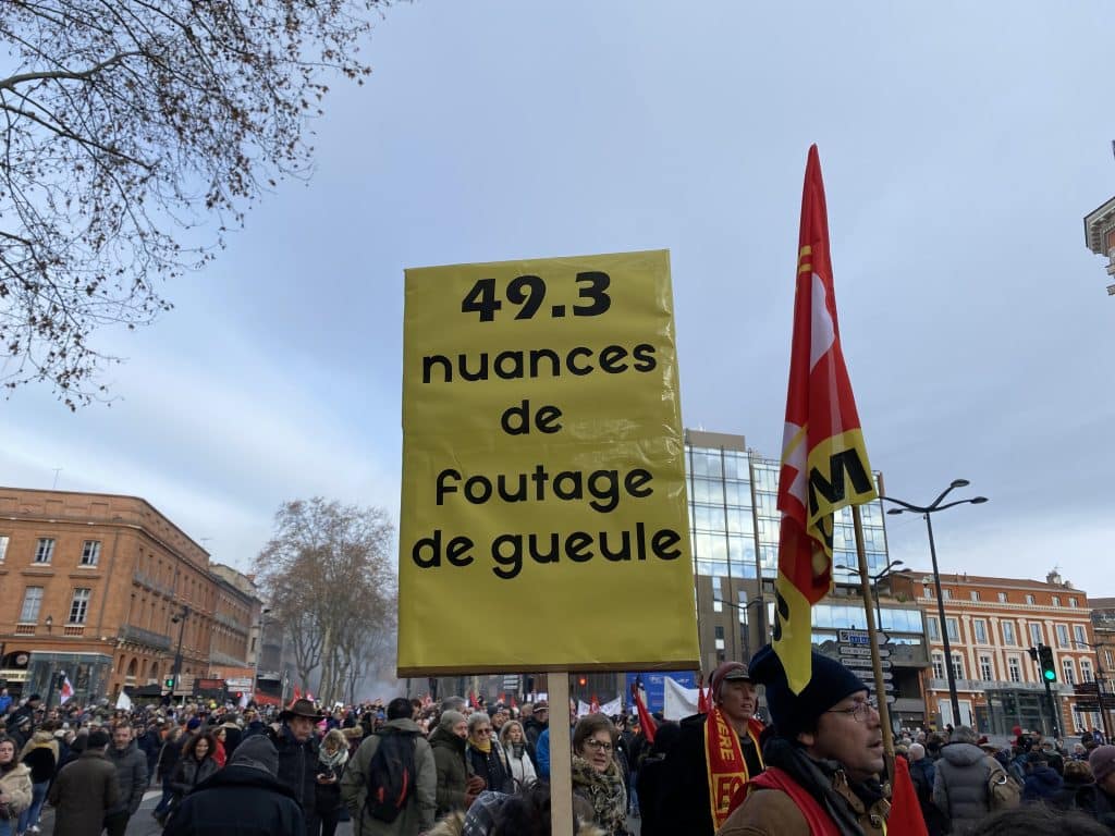 manifestation Toulouse 49.3