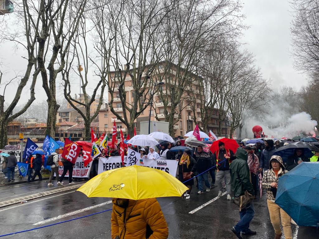 En direct de l'acte VI des manifestations et grèves contre la réforme des retraites en Occitanie ce mardi 7 mars (image d'archives) © Héloïse Thépaut