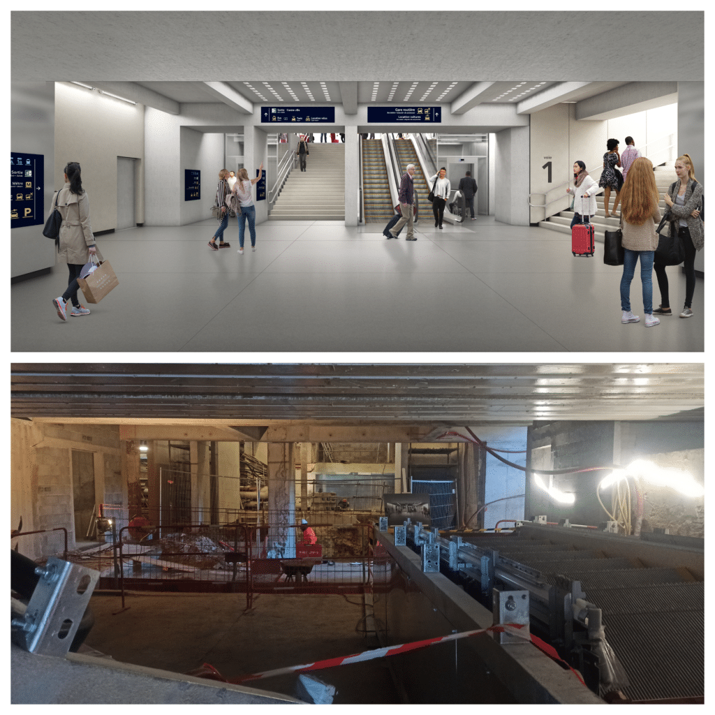 Images de la future gare Matabiau à Toulouse