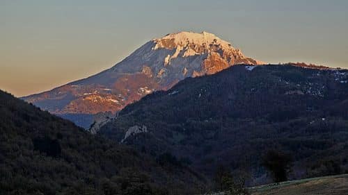 vue du pic de Bugarach pour randonnée Aude