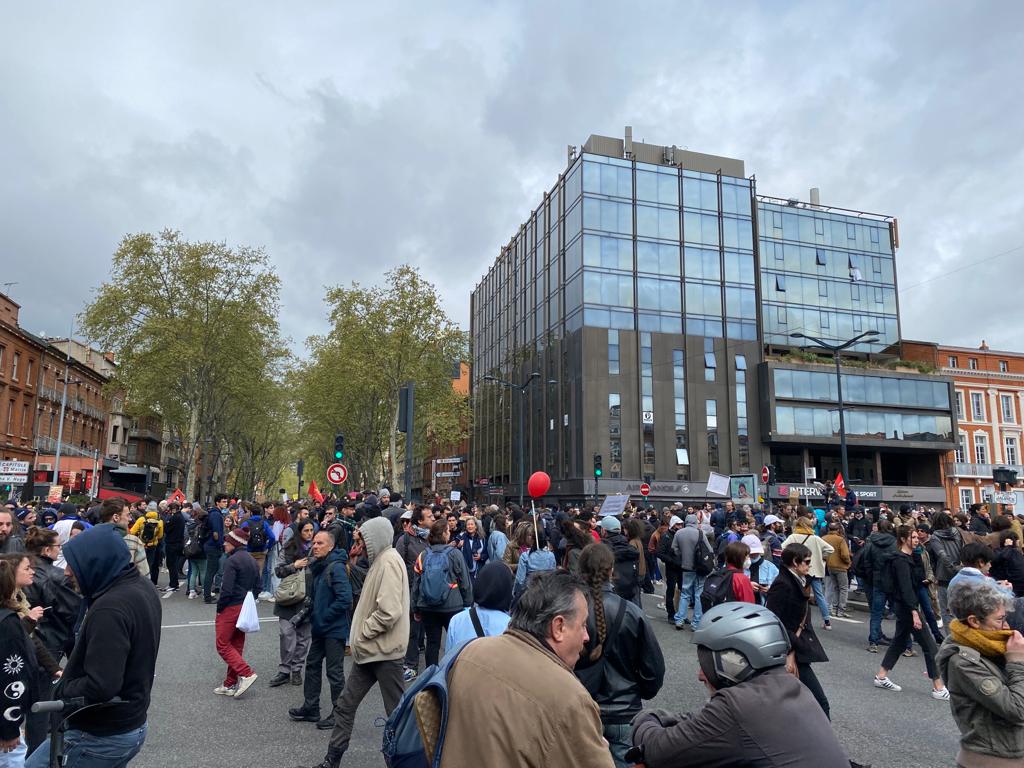 Manifestation octobre parcours Toulouse
