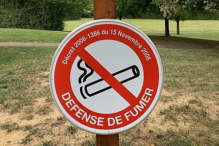 interdiction de fumer panneau