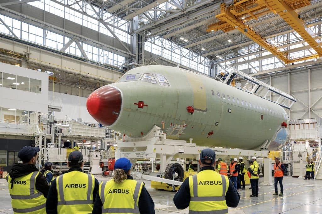 Grandes entreprises d'Occitanie : Airbus ouvre la chaîne d'assemblage de l'A321 aux visites. © Airbus
