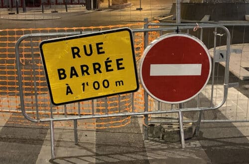 rue barrée