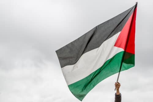 Le drapeau de la Palestine.