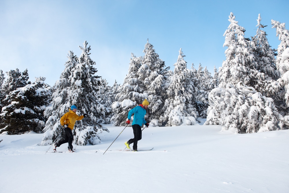 Le ski de fond est l'un des sports d'hiver qui peut être pratiqué en Lozère