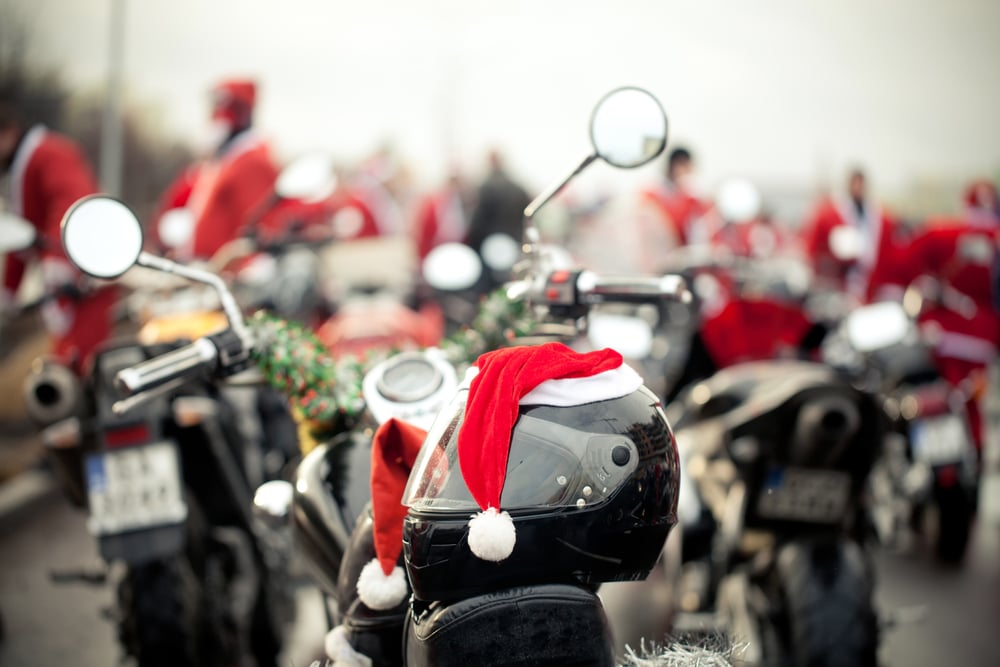 motards père noël toulouse