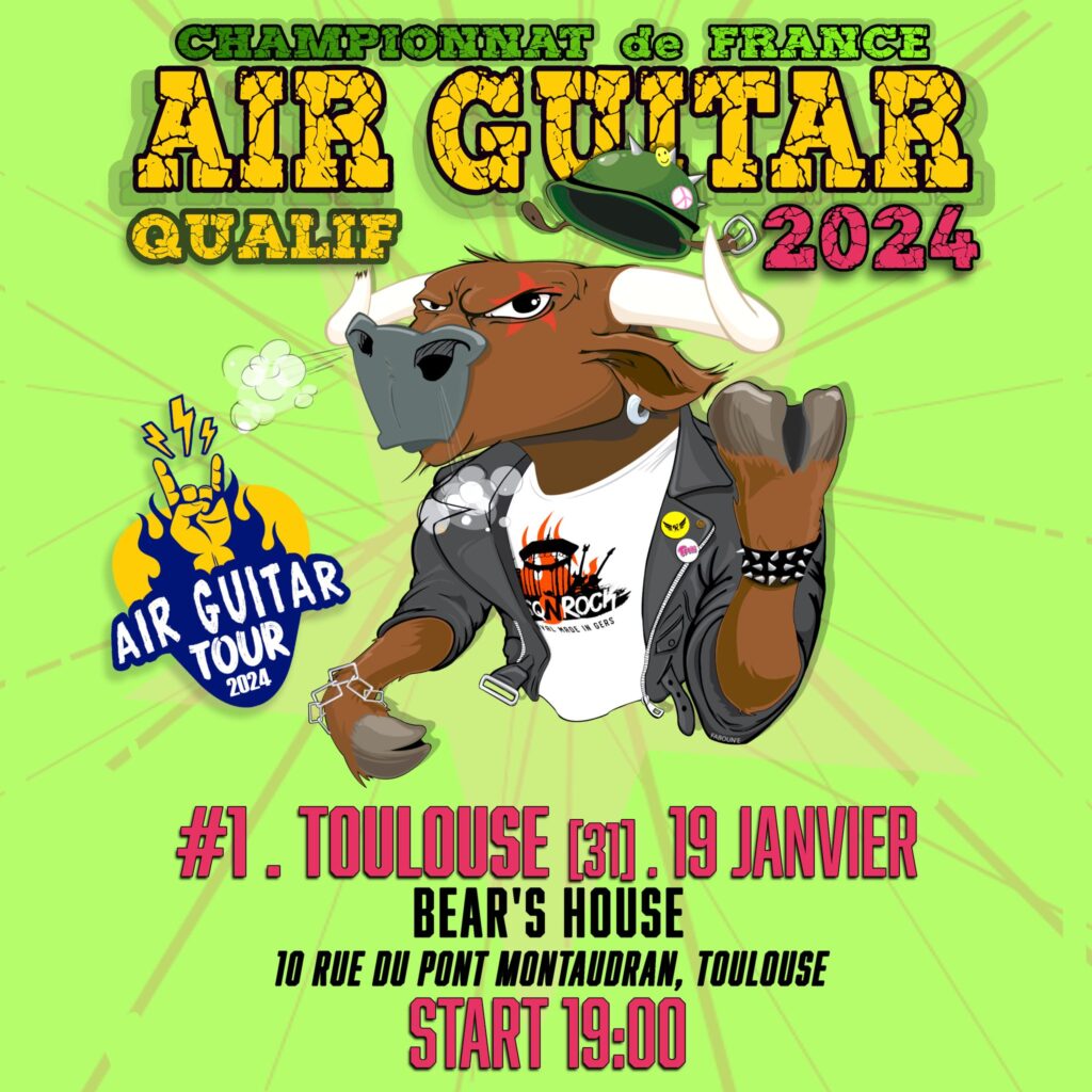 air guitar Toulouse Montpellier 