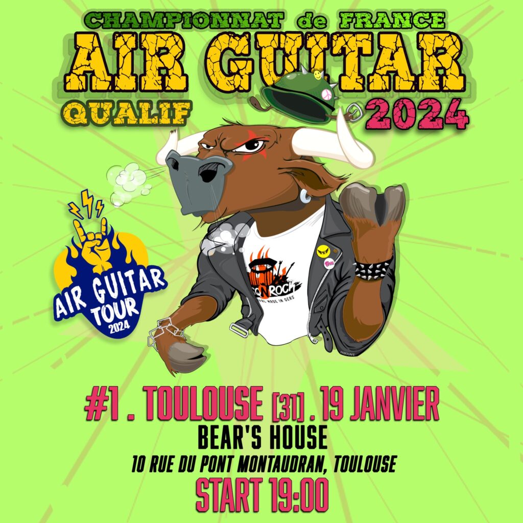 air guitar Toulouse Montpellier