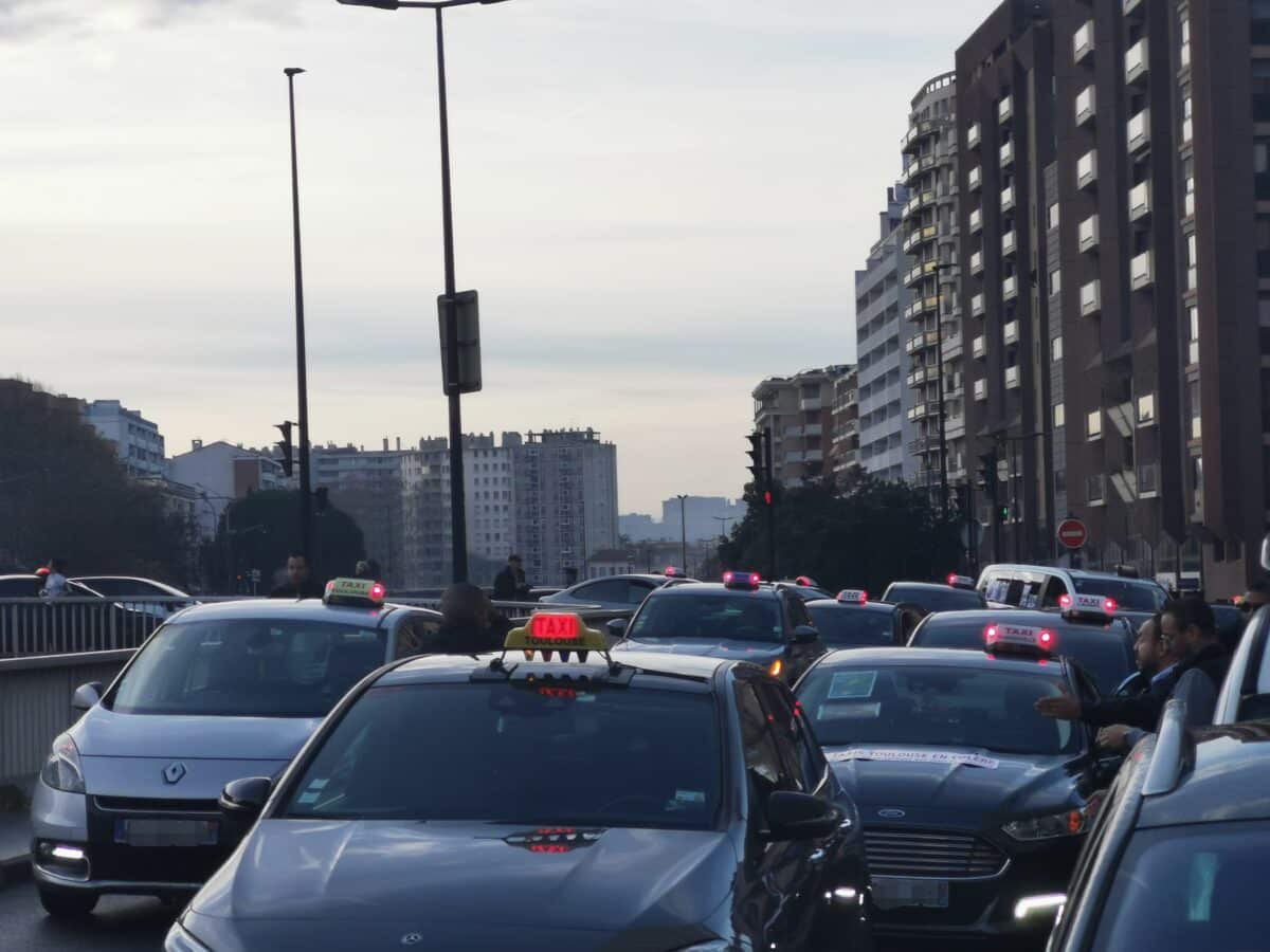 Taxis manifestation Toulouse