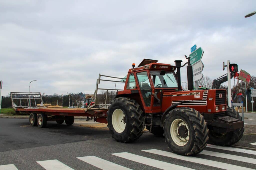 Agriculteurs barrage Gers