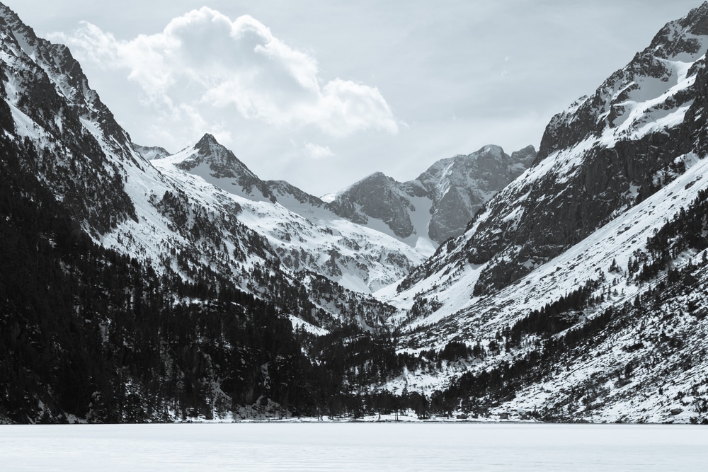 randonnées vues Pyrénées enneigées