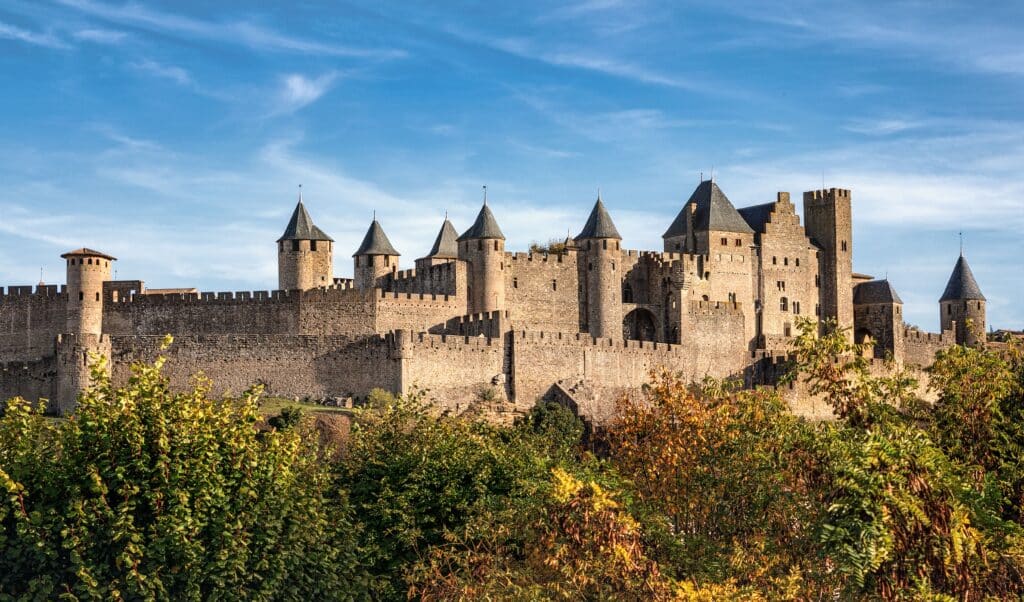 La cité médiévale de Carcassonne, dans l'Aude.