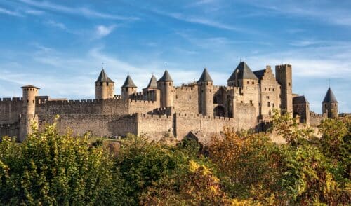 La cité médiévale de Carcassonne, dans l'Aude.