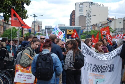 Manifestation à Jean Jaurès