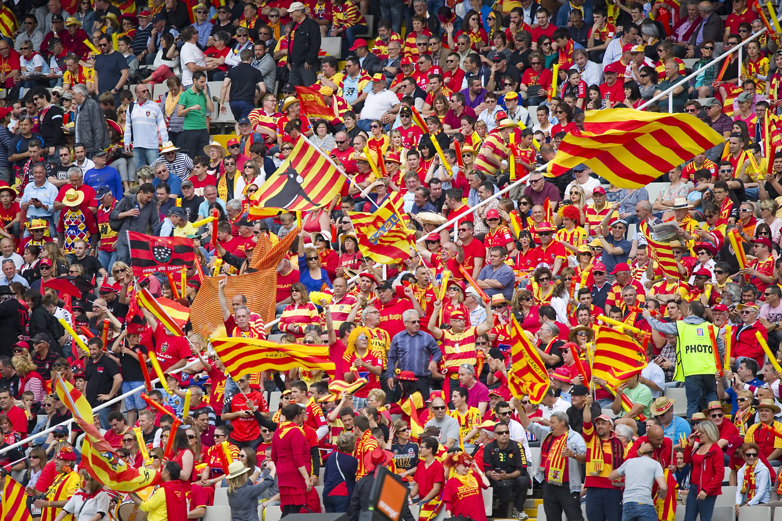 Perpignan rugby Usap supporters