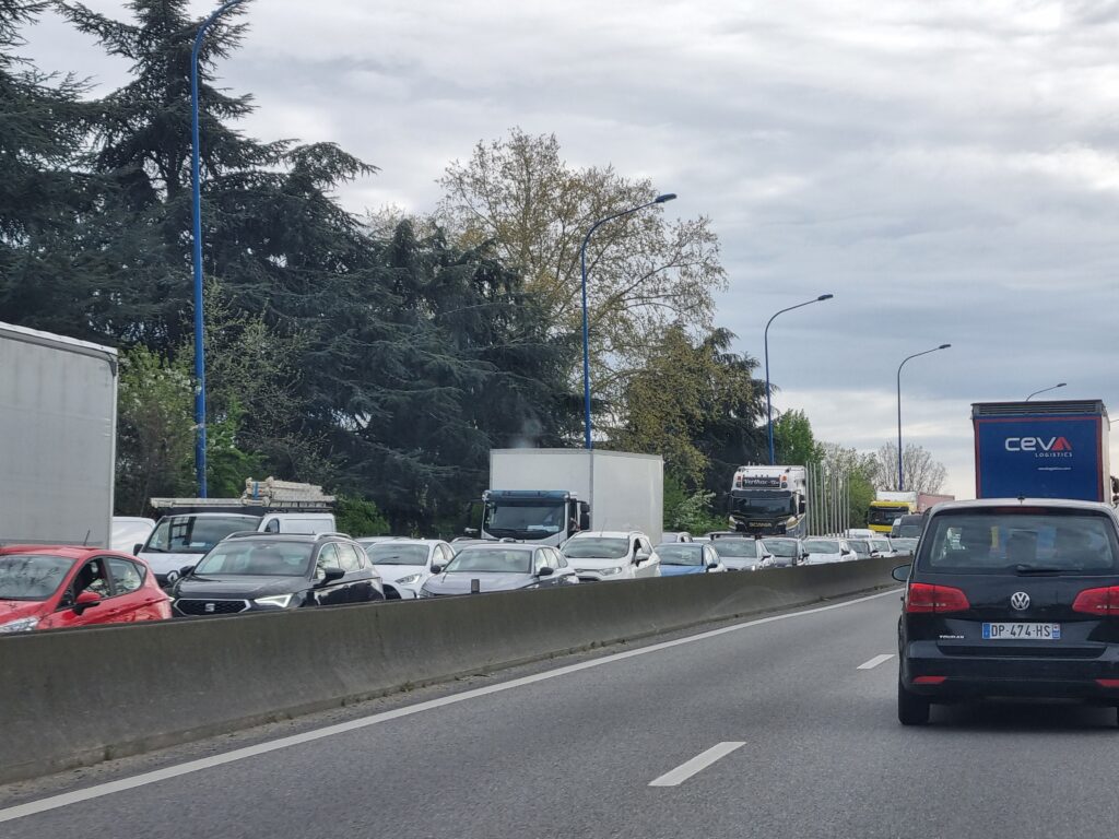 trafic bouchons toulouse léguevin