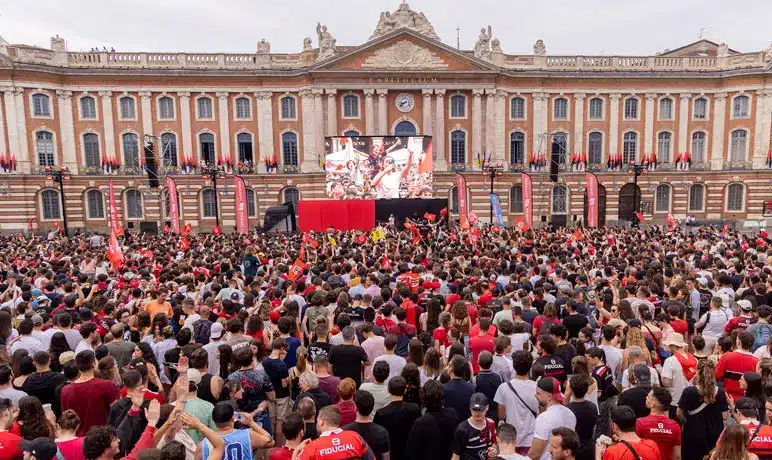 stade toulousain fête victoire