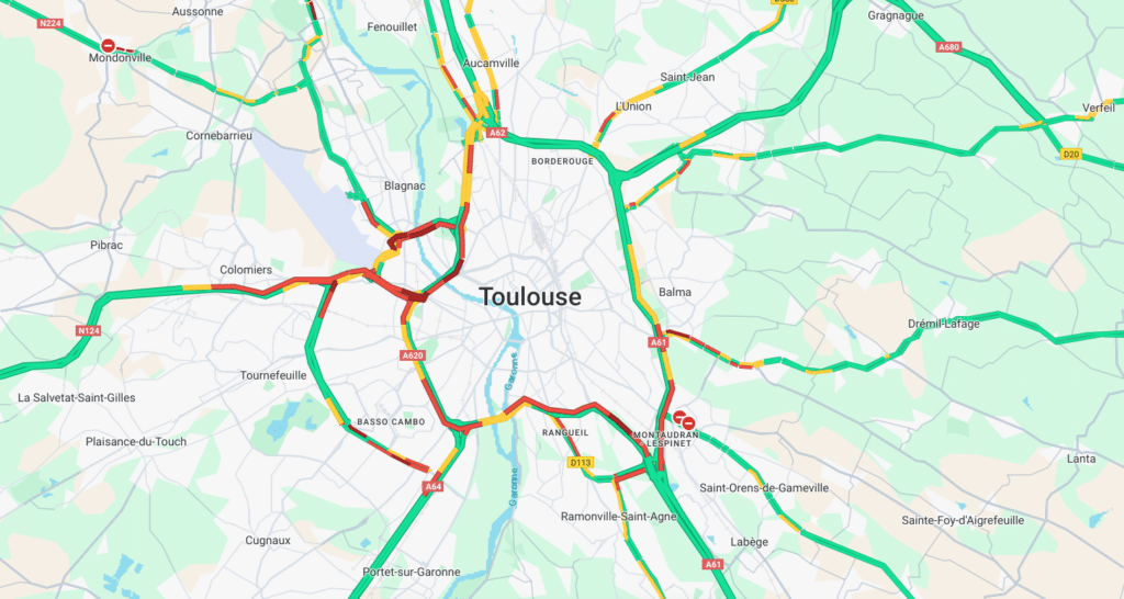 trafic toulouse