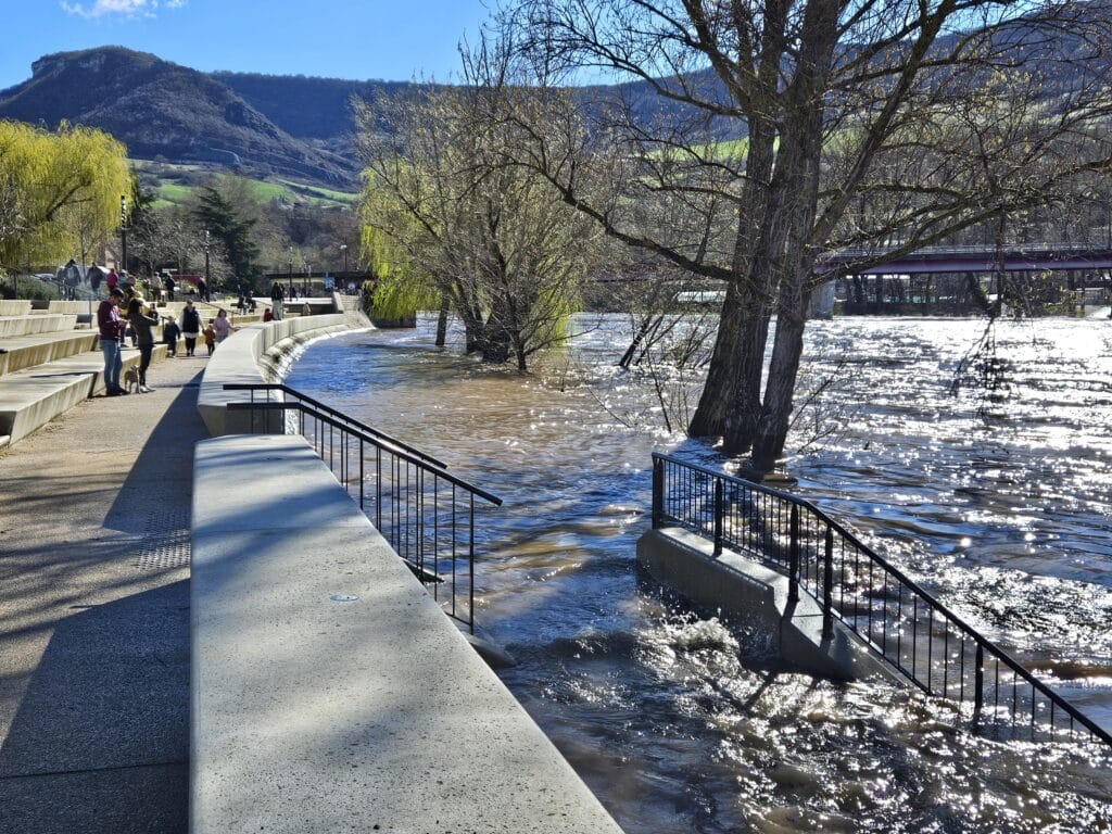 Crues inondations exercice Millau