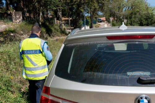 La gendarmerie en pleine opération de contrôle.