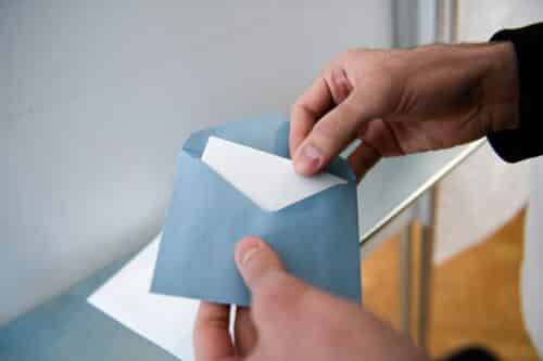 élection bulletin