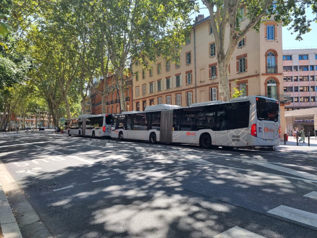 manifestation déviations bus Toulouse