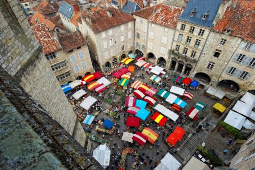 Un des marchés en Occitanie